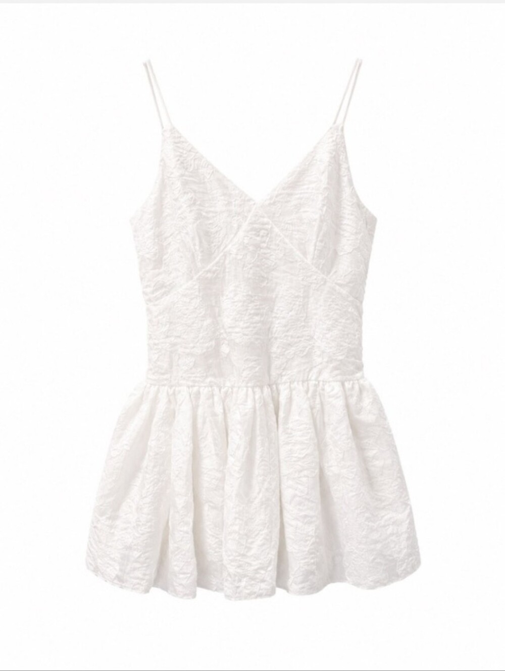 NWT Caroline Constas White Jacquard Balloon Mini Dress - Picture 7 of 9